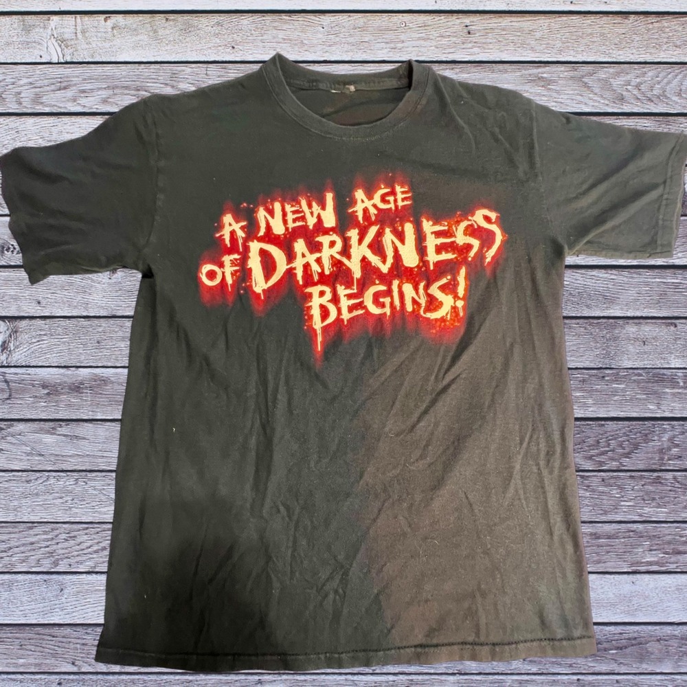 Universal Studios S HHN XX 2010 Shirt Men Black Good Horror Nights Darkness